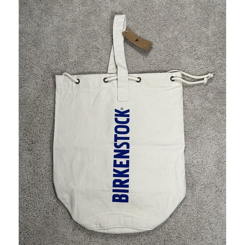 Quadra Canvas Duffle Bag BirkenstockTote Backpack Natural Rope Drawcord Closure